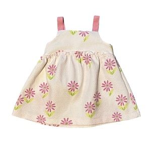 Girls 6-9M White Flower Dress